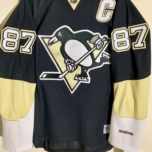 Reebok Premier PITTSBURGH PENGUINS SIDNEY CROSBY Men's JERSEY Sz SMALL or 4X NEW - Picture 3 of 4